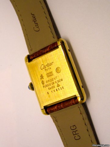 replica Cartier Tank Silber GM vergoldet Handaufzug WATCHES 1 