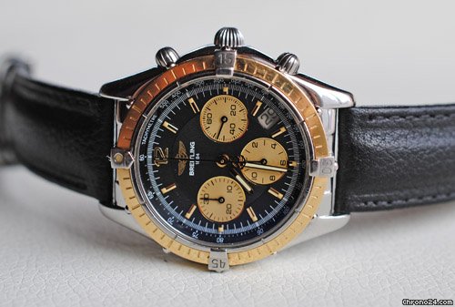 Breitling Chrono Cockpit  Stahl/Gold Ref. D 30012