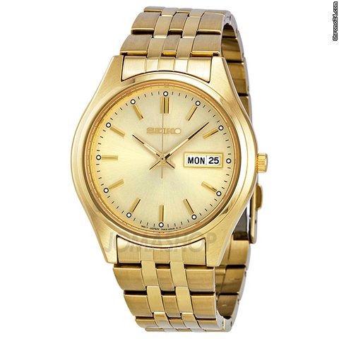 Seiko Gold-tone Stainless Steel Mens Watch SGGA18