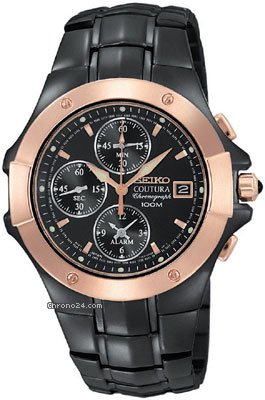 Seiko Coutura Black Ion Mens Watch SNAC42