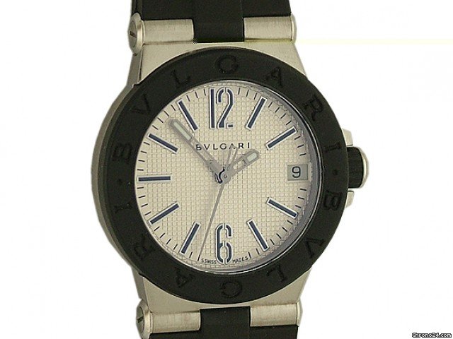 Bulgari Diagono Quarz Stahl/Kautschuk 29mm