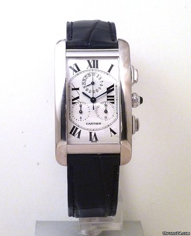 Cartier TANK AMERICAINE CHRONOGRAPH WHITE GOLD