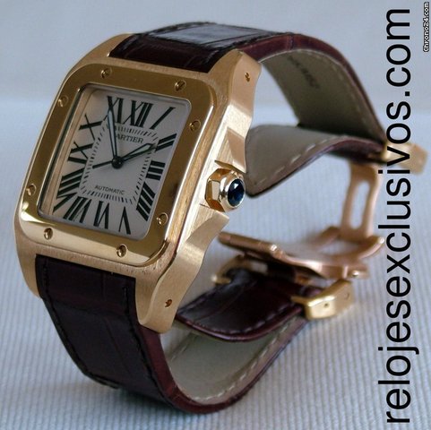 replica Cartier Santos 100 Gold WATCHES 1 