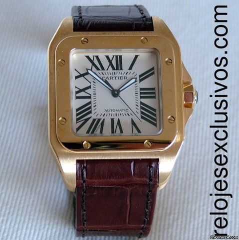 Cartier Santos 100 Gold