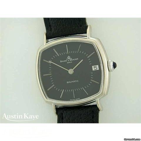 Baume & Mercier &  Baumatic 18ct white gold on strap