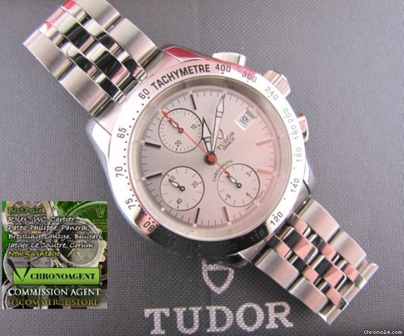 replica Tudor Chrononautic Chronograph Referenza 79380 Acciaio Quadrante Argente WATCHES 1 