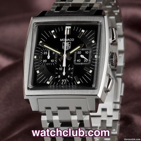 TAG Heuer Monaco 'All Steel' - Black Dial