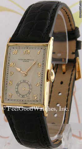 Patek Philippe 1470J Vintage Rectangle, Yellow Gold