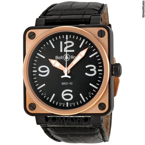 Bell & Ross BR 01 Automatic Black Dial Mens Watch BR0192-BICOLOR