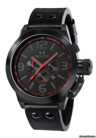 TW Steel Cronografo para hombre Canteen Style Cool Black 50mm