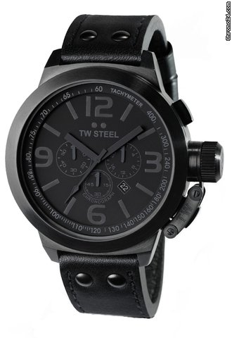 TW Steel Cool Black Big Oversized  mens chronograph