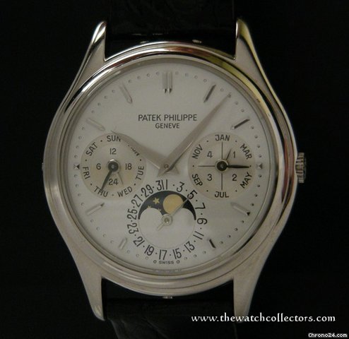 Patek Philippe Fine & Rare Perpetual Calendar White Gold "Ref.3940/1" First Series  Full Set