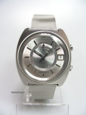 Omega Memomatic alarm/reveil complet acier