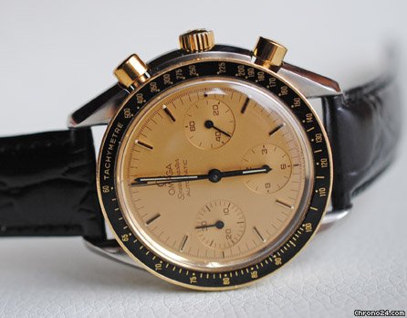 Omega Speedmaster Chronograph Automatik Stahl / Gold