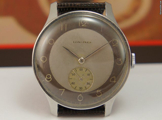 Longines Oversize Calatrava 38mm rare vintage black dial