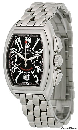 Franck Muller Gent's Stainless Steel  Cintree Curvex Conquistador Chronograph