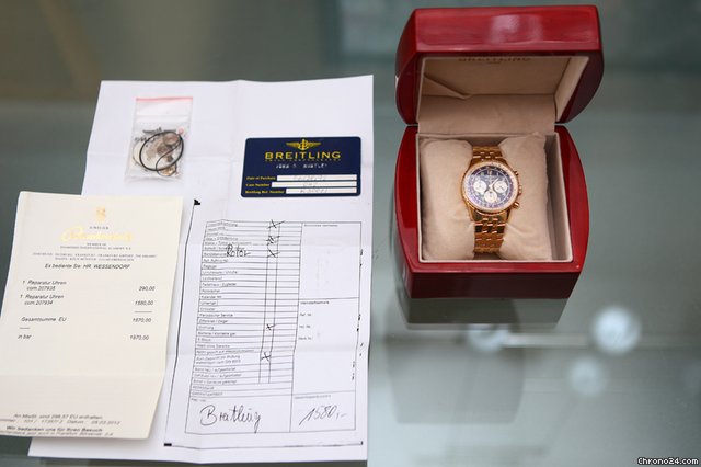 Breitling Navitimer 92 Etanche Or 750er Gelbgold