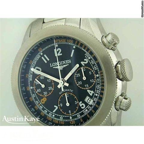 replica Longines Grand Vitesse Limited Edition steel automatic chronograph on bracelet WATCHES 1 