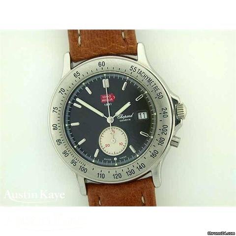 Chopard Mille Miglia steel quartz chronograph on strap