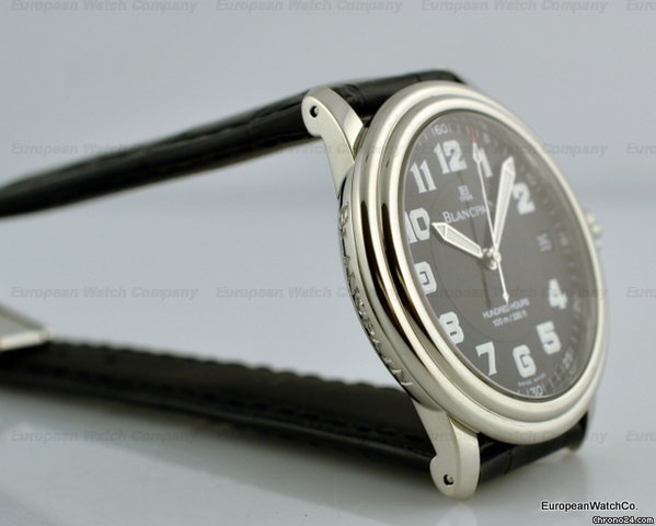 replica Blancpain Military Black Dial 38MM SS 100HR Movement WATCHES 1 