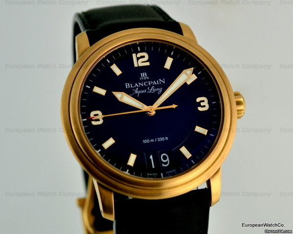 replica Blancpain Aqualung RG Big Date Rubber Strap 40MM Limited WATCHES 1 