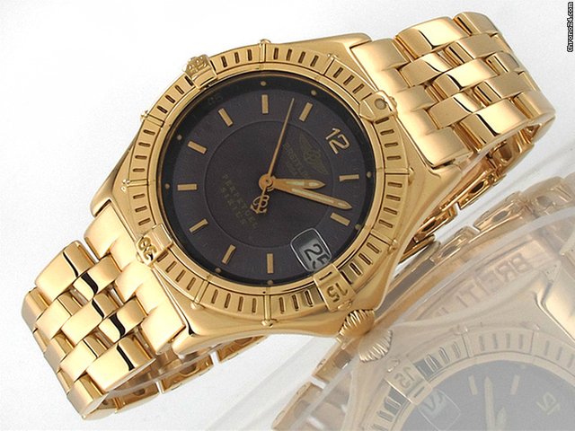 Breitling Damen "SIRIUS" 750/- Gelbgold Quarz