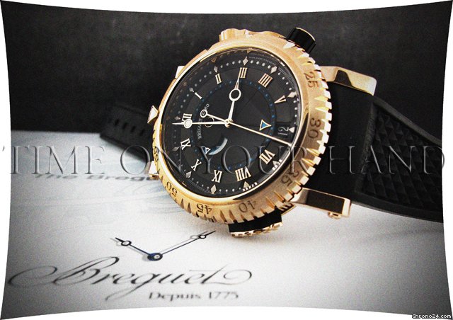Breguet MARINE ROYALE 18K ROSE GOLD ALARM CHRONO
