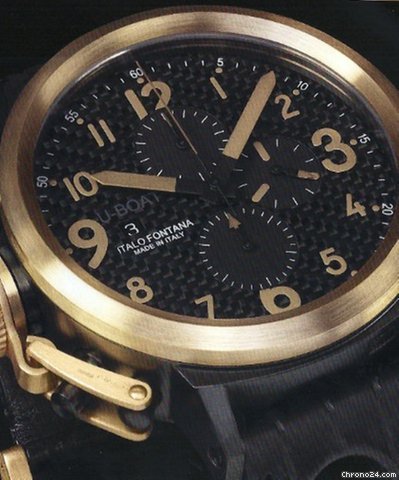 U-Boat Flightdeck Gold Bezel 50 CAB /D.S.R. NEW