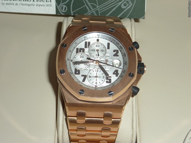 Audemars Piguet royal oak off shore pink gold