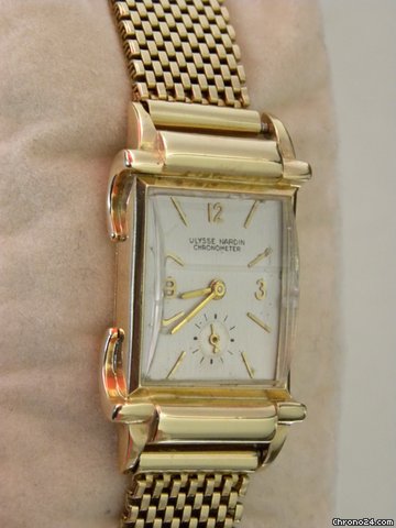 Ulysse Nardin Vintage Art Deco Solid Gold