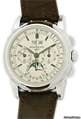 Patek Philippe Rare & Collectible Gent's 18K White Gold  # 5970-G Perpetual Calendar Chronograph
