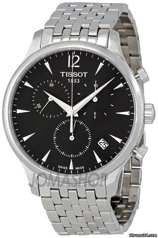 Tissot Tradition Chronograph Charcoal Dial Mens Watch T063.617.11.067.00