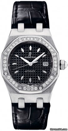 Audemars Piguet ROYAL OAK LADY - SS - BLACK - DIAMOND