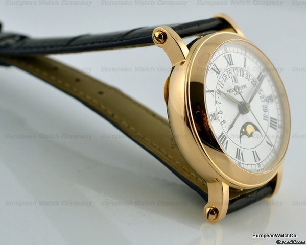 replica Patek Philippe Retrograde Perpetual Calendar White Dial 18K Rose Gold WATCHES 1 