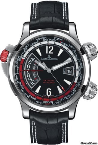 Jaeger-LeCoultre Master Compressor Alligator Leather Mens Watch Q177840