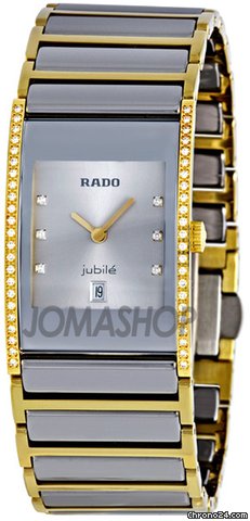 Rado Integral Quartz Platinum-Tone/Gold-tone DiamondWatch R20794702