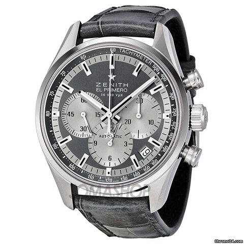 Zenith El Primero Grey Dial Chronograph Automatic Ladies Watch 03215040021C706
