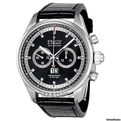 Zenith El Primero Split Second Black Dial Automatic Chronograph Mens Watch 032050402691C714