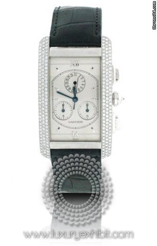 Cartier Mid Size Tank Amaricaine Diamonds WB7019K2