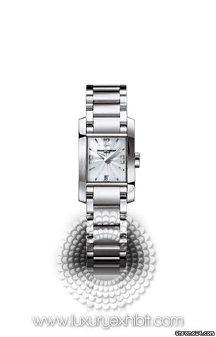 Baume & Mercier &  Diamant Polished Satin-Finished Steel Ladies Watch MOA8568