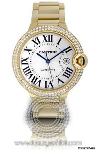 Cartier Ballon Bleu 18kt Yellow Gold Mens Watch WE9007Z3