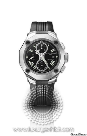 Baume & Mercier &  Riviera Sports Satin-finished steel and titanium Mens Watch MOA8755