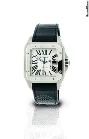 Cartier Santos 100 Mens Watch W20073X8 Pre-Owned