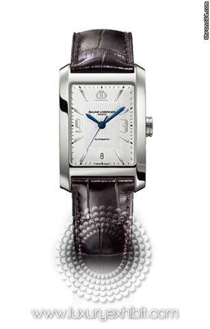 Baume & Mercier &  Hampton Classic Polished Steel Mens Watch MOA8822