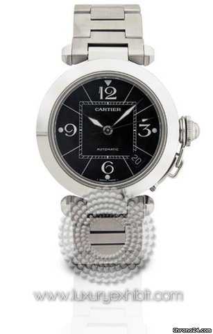 Cartier Pasha C Black Automatic Watch W31076M7