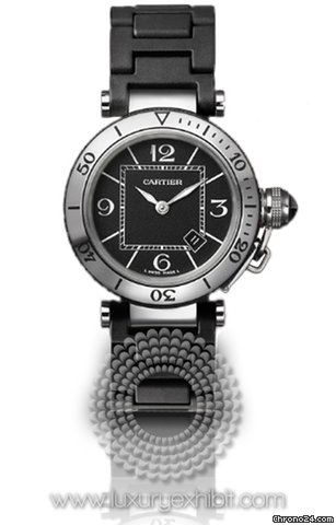 Cartier Pasha Seatimer Stainless Steel Ladies Watch W3140003