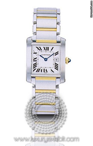 Cartier Tank Francaise 18kt Yellow Gold And Stainless Steel Unisex Watch W51012Q4