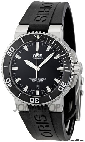 Oris Aquis Date 43 mm Steel/Rubber Mens Watch 733-7653-4154RS