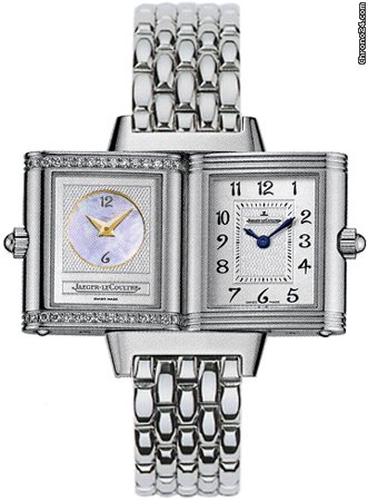 Jaeger-LeCoultre Reverso Duetto Silver Dial Manual Wind Ladies Watch Q2668110