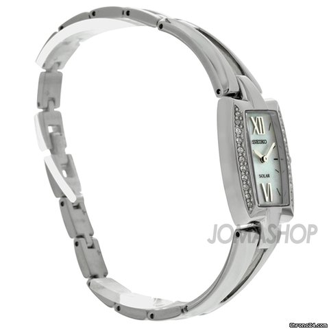 replica Seiko Solar Tressia Swarovski Crystal Stainless Steel Ladies Watch SUP083 WATCHES 1 